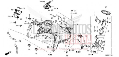 KRAFTSTOFFTANK/KRAFTSTOFFPUMPE (1) CRF1100AN de 2022
